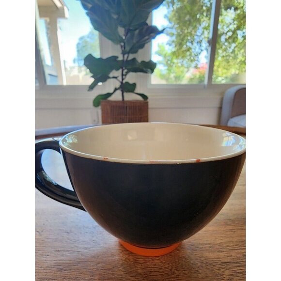 Starbucks 2007 HALLOWEEN Jack O’ Lantern PUMPKIN COFFEE Mug Cup Black/Orange - Picture 4 of 5